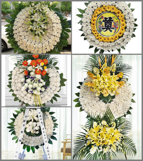 浙江省温州平阳县鳌江镇后半厂村花圈速递